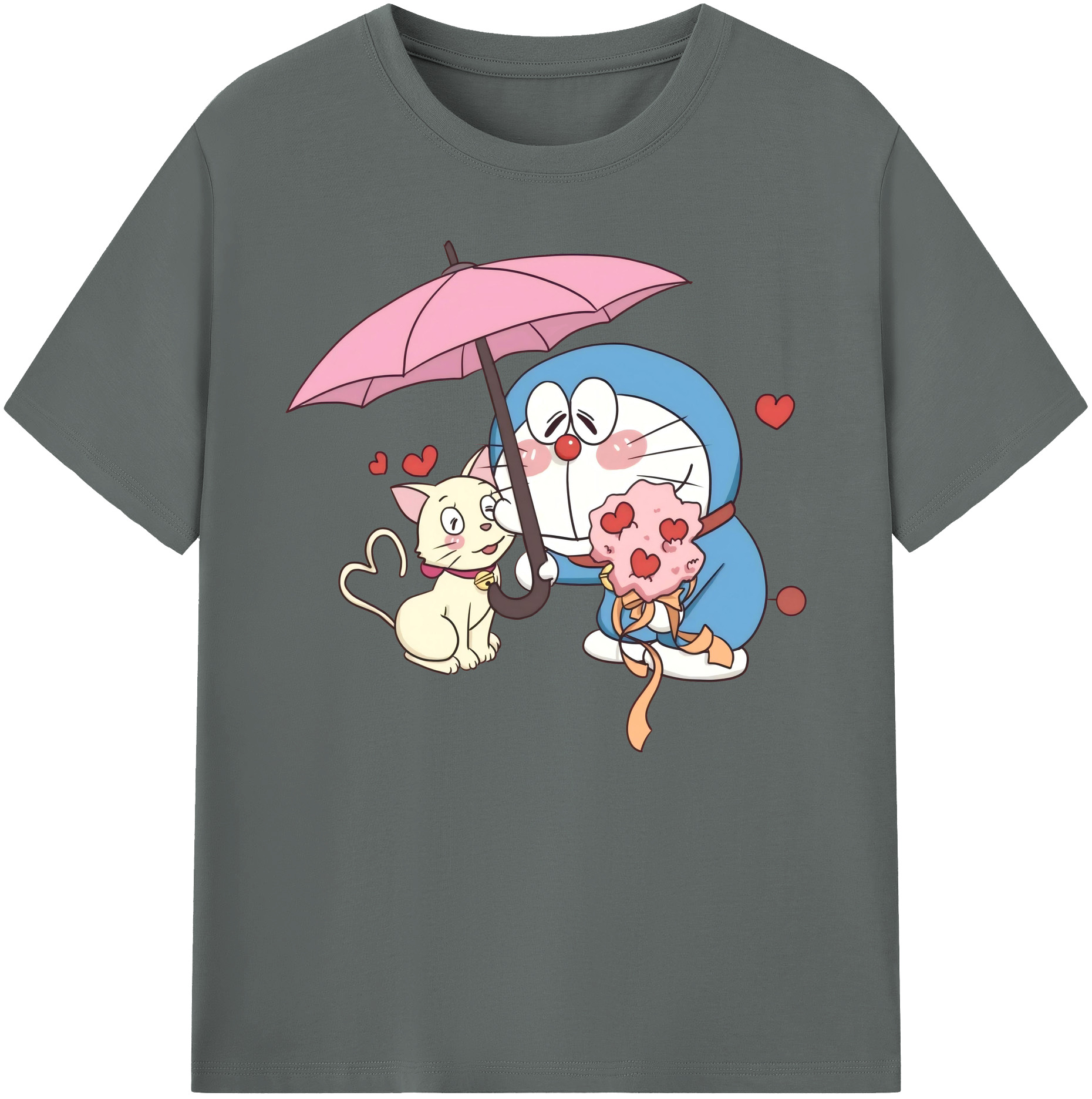 （画像用） ドラえもん Doraemon 綿100％ メンズ半袖Tシャツ｜肌触りやわらか＆通気性